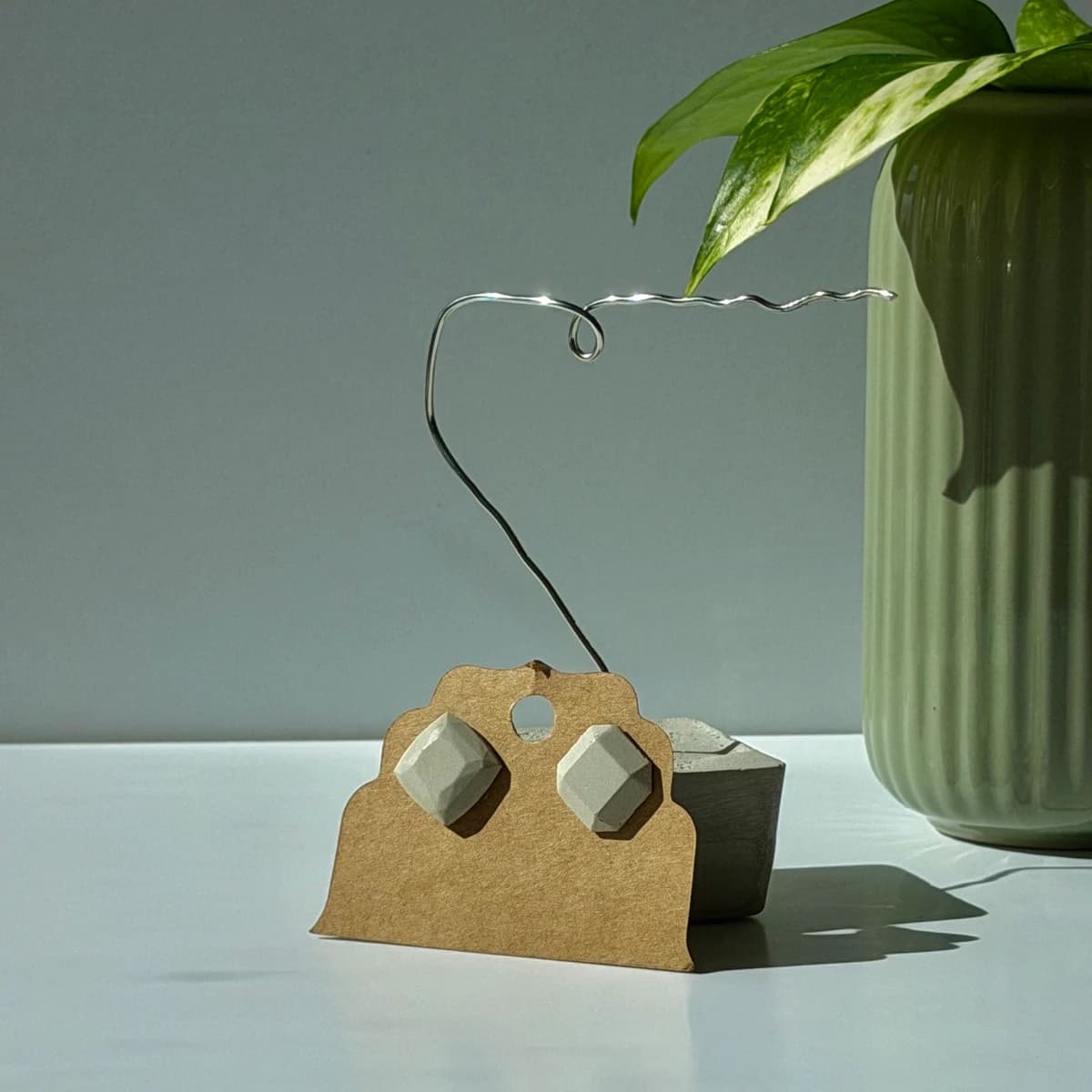 Geometric Stud Earrings - Square